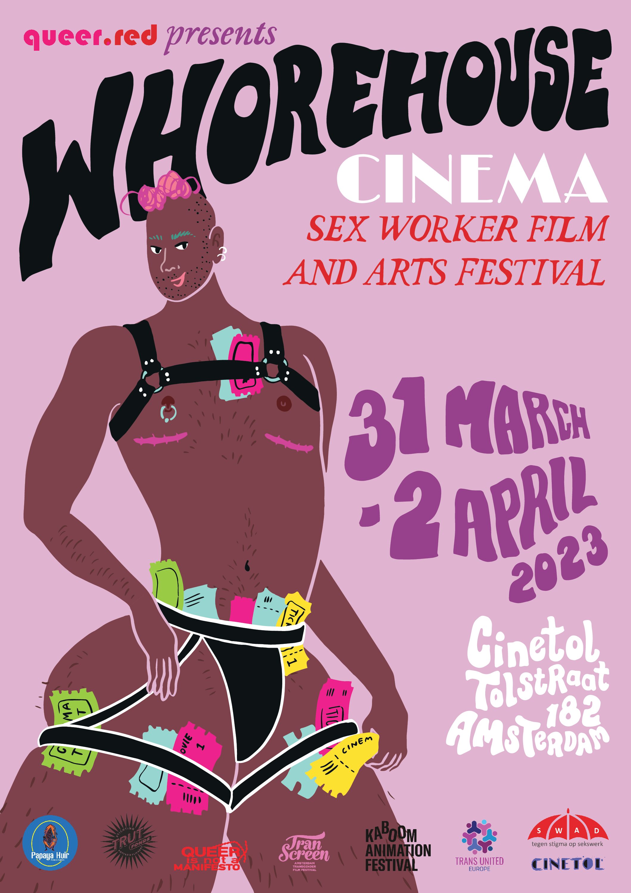 sex worker film & art festival 31 March – 2 April 2023 – queer red presents!